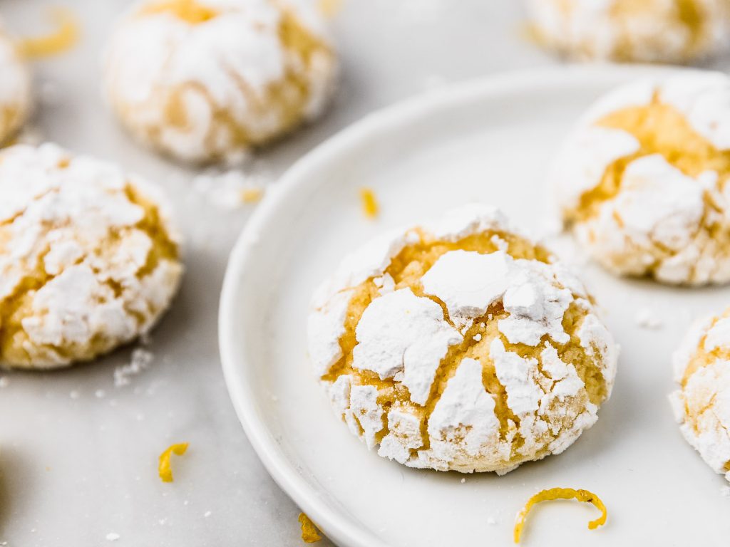 Christmas Cookies: A recipe for citrusy lemon cracked lemon cookies.